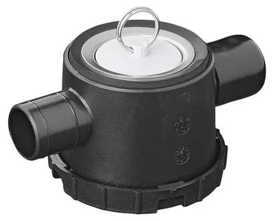 Produktbild von Siphon mit 2 Anschlüssen für den Abwasserablauf in Wohnmobilen und Caravans