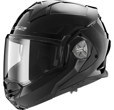 Image de Casque modulable réversible LS2 FF901 ADVANT-X Solide Noir Brillant taille L