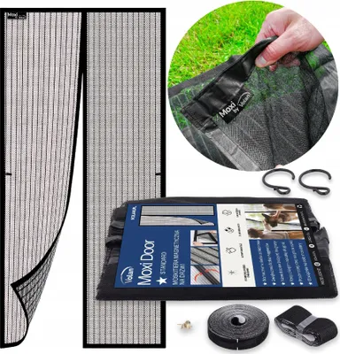 Produktbild von Fliegengitter Tür PREMIUM - 100x220cm, Moskitonetz Magnetisch, Balkontür, Insektenschutz Insektengitter | VOLAN Moxi Door