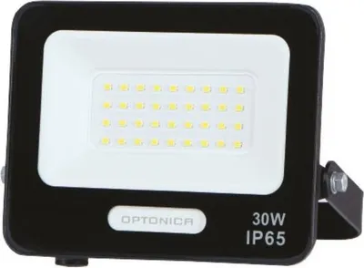 Image de Projecteur LED SMD 30W IP65 2700lm Noir - Câble 15cm - Blanc Froid 6000K - 8000K