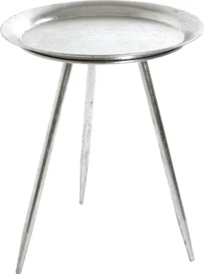 Produktbild von HAKU Beistelltisch silber - Metall, B/H/T: 38x47x38 cm