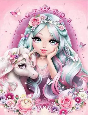 Produktbild von NORIMPEX Kleiner Ofen nach Zahlen Prinzessin und Einhorn 40x50cm