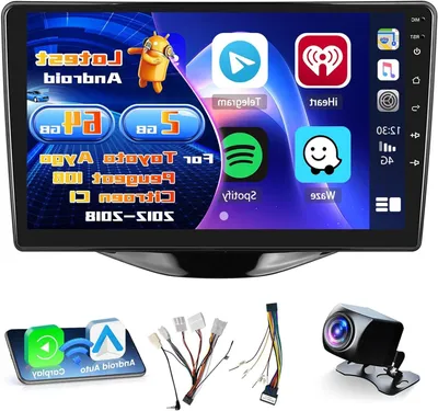Obrázek produktu pro Autorádio – Multimediální systém – Rádio s dotykovým displejem – Android Auto – CarPlay (bezdrátové připojení) – 9palcový displej
