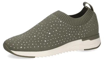 Productafbeelding van CAPRICE dames sneakers, slip-on model zonder veters, groen (cactus brei), maat 3
