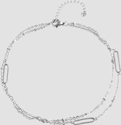 Produktbild von Akzent Edelstahl Fußkettchen, 24 + 5 cm
