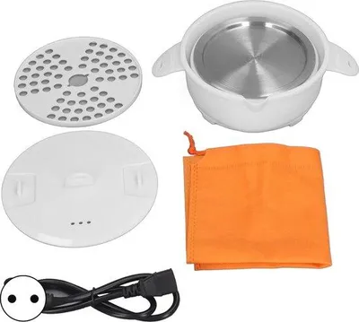 Obrázek produktu pro Přenosný elektrický hrnec 1,2 l, skládací vařič na vaření a vaření v páře