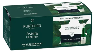 Zdjęcie produktu dla Przed myciem szamponem, aby ukoić skórę głowy Astera Head Spa 16 x 5,5 ml
