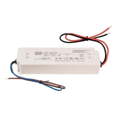 Produktbild von MEAN WELL | LPV-Serie - LED-Trafo Konstantspannung IP67 | 4,2A CV | 100 Watt - 24 Volt