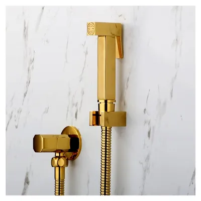 Produktbild von ToiletSprayer Handdusche-Set, glänzender Gold-Badezimmerreiniger, Duschkopf(D)