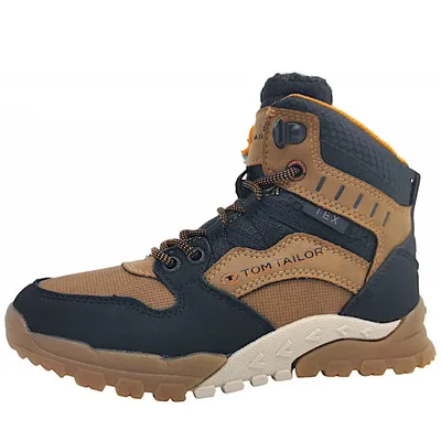 Image de Tom Tailor : Chaussures pour enfants, bottines à lacets pour garçons, couleur marron, style décontracté