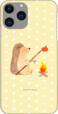 Produktbild von Mr. & Mrs. Panda Iphone 11 Pro Handyhülle Igel Grillen - Gelb Pastell - Geschenk, Spruch, Handy Case, Sinn Des Lebens, Ziele, Lustige Sprüche, Premium Kunststoff