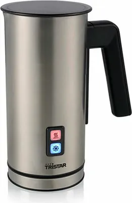 Produktbild von Tristar Elektrischer Milchaufschäumer, kalter und warmer Milchschaum, für 150 ml Milchschaum oder 300 ml erhitzte Milch, Edelstahl, MK-2277