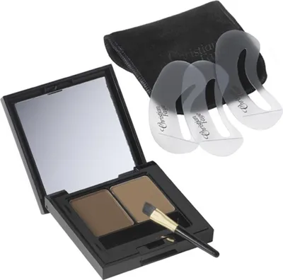 Produktbild von Christian Faye Augenbraue Pulver Duo medium braun 3gr
