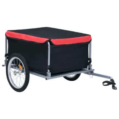 Obrázok produktu pre Príves na bicykel, čierno červený 65 kg