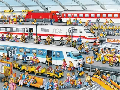 Produktbild von Ravensburger On train station, 200 Stück(e), andere, 8 Jahr(e)