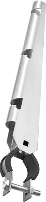Obrázok produktu pre Ochrana proti preliezaniu - Odchyľovač ostnatého drôtu 10 ks - Dĺžka 37,5 cm - Pre stĺpiky plotu z drôteného pletiva 3,3-3,8 cm - Držiak Omega - Pozinkovaná oceľ