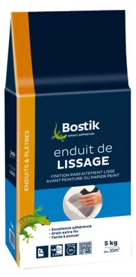 Image de Enduit de lissage en poudre sac de 5kg - BOSTIK - 30604189