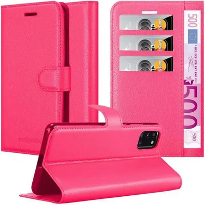 Produktbild von Cadorabo Hülle für Samsung Galaxy A31 Schutz Hülle in Pink Handyhülle Etui Case Cover Magnetverschluss