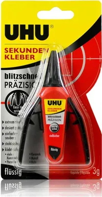 Produktbild von UHU Sekundenkleber blitzschnell Präzision flüssig 3g