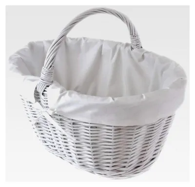 Produktbild von MyBer® Einkaufskorb Rattankorb Weidenkorb Flaschenkorb Geschenkkorb geflochten BTH 43/33/25-35cm stabiler Tragekorb aus Weide