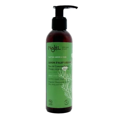Produktbild von Aleppo-Flüssigseife - Amber & Oud 200ml