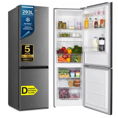 Produktbild von Heinner HCNF-HM293INVXD Kühl-Gefrierkombination 293 L, No Frost, Inverter, Edelstahl