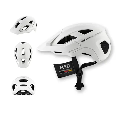 Produktbild von KED Embrace MU-1 Allround Helm Für City Trail Mit Verstellbarem Visier Und Beleuchtung Fahrradhelm Farbe: White Matt Größe: 58-62 (L)