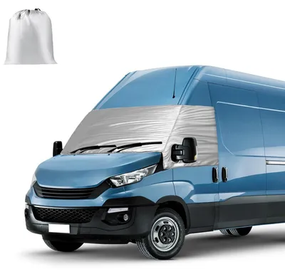 Immagine prodotto di Copertura per parabrezza per Iveco Daily dal 2014 al 2025, in tessuto Oxford 600D, colore argento