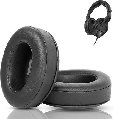 Productafbeelding van Oorkussens compatibel met Sennheiser HD280 Pro, RS 110, RS100, RS115, RS120 koptelefoon, vervangende oorkussens (eiwitleer)