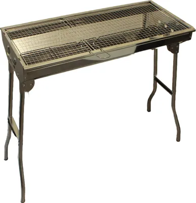 Image de IMEX BBQ Grill portable acier inoxydable 8 pièces 69x29cm