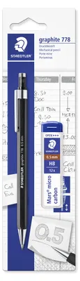 Produktbild von STAEDTLER 778 Druckbleistift Blisterkarte, 0.5 mm, schwarz