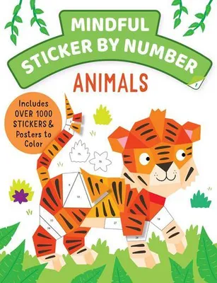 Productafbeelding van Mindful Sticker by Number: Animals