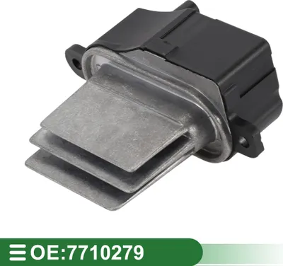 Image de Résistance De Moteur De Soufflante Hvac Pour Alfa Romeo 155 En Métal Et Abs No.7710279 Noir