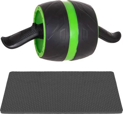 Obrázek produktu pro Posilovací kolečko SPRINGOS AB ROLLER zelené + podložka