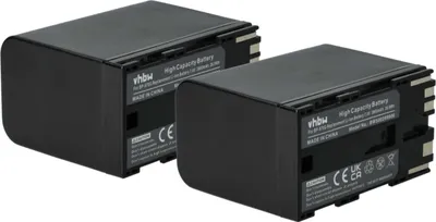 Produktbild von vhbw 2x Akku Ersatz für Canon BP-955, BP-925, BP-975, BP-970G für Videokamera Camcorder (6000 mAh, 7,4 V, Li-Ion)