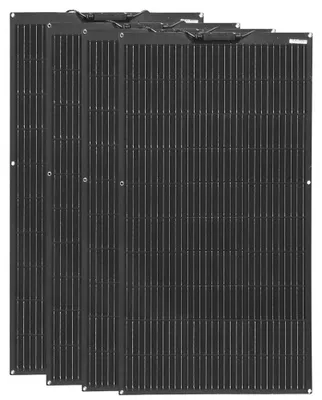 Obrázok produktu pre Flexibilný solárny panel, výkon 100 W, vysoká účinnosť, 4 kusy solárnych panelov s výkonom 100 W