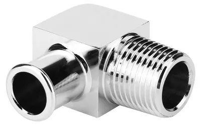 Obrázek produktu pro Hliníková hadicová spojka pro topné hadice, 90°, 1/2" NPT na 5/8" hadicový výstupek