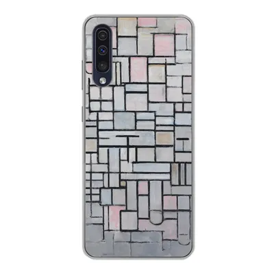 Produktbild von MuchoWow® Handyhülle Schutzhülle Hülle für Samsung Galaxy A30s Komposition 6 - Piet Mondrian Silikon Softcase Handy Hülle - Karteninhaber