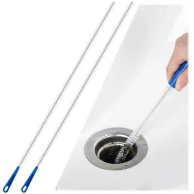 Productafbeelding van 2 stuks 60 cm afvoerborstel, flexibele reinigingsborstel voor keuken en badkamer