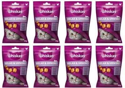 Zdjęcie produktu dla Przysmak dla kotów z kurczakiem Whiskas Relaks i Odprężenie 8x45g