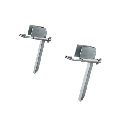 Produktbild von Hailo SafetyLine Sicherheitsdrehspitzen 2 Stück - für Hailo Anlegeleitern - sicherer Stand auf weichen Untergründen - robust und langlebig - Montage ohne Werkzeug - Schutz vor Verrutschen