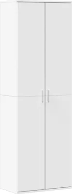 Zdjęcie produktu dla Wysoka szafka, biała, 60x35x180 cm, materiał drewnopochodny