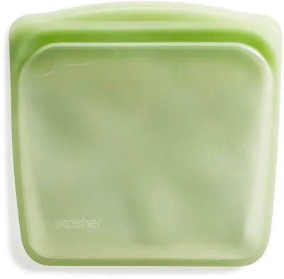 Immagine prodotto di Contenitore per il pranzo in silicone verde, 828 ml, riutilizzabile, resistente al calore, a prova di perdite