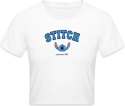 Produktbild von Lilo & Stitch Experiment 626 Crop Top, S, Weiß