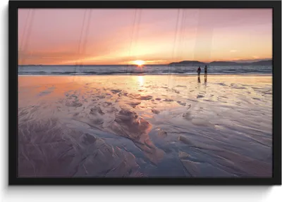 Produktbild von MuchoWow® MuchoWow® Gerahmtes Poster Strand - Sonne - Meer 60x40 cm - Poster mit zchwarzem Bilderrahmen - Printing - Wanddeko Schlafzimmer