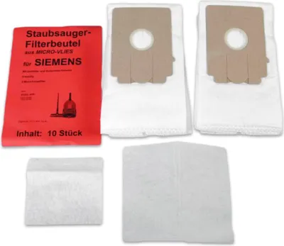 Produktbild von 10 Staubsaugerbeutel passend für Siemens VS01G, Typ K - Ersatz für Swirl S70