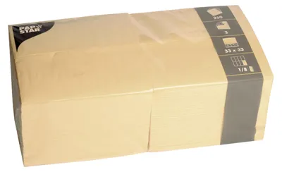 Immagine prodotto di PAPSTAR  84579 PAPSTAR Bistroservietten, 330 x 330 mm, 3-lagig, creme
