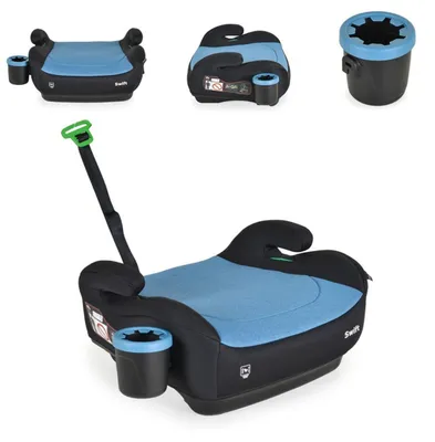 Obrázok produktu pre Detská sedačka Cangaroo, podsedák Swift (125-150 cm) opierka na ruku, držiak na pohár modrá