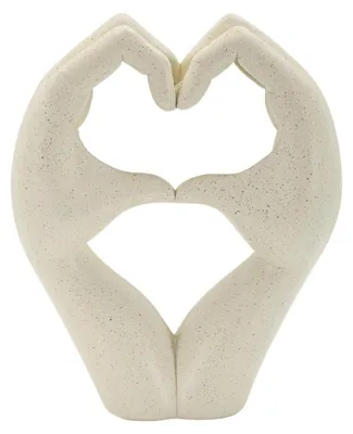 Imagen del producto de Mauro Ferretti, Escultura "Amor", Piedra, 16,5 x 7 x 20 cm, color crema