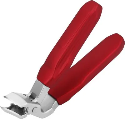 Produktbild von INF Nagelknipser mit schräger Spitze - Scharfer Nagel Schneider für Zuhause Rot